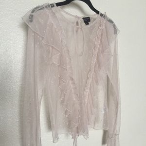 Victorian style sheer blouse